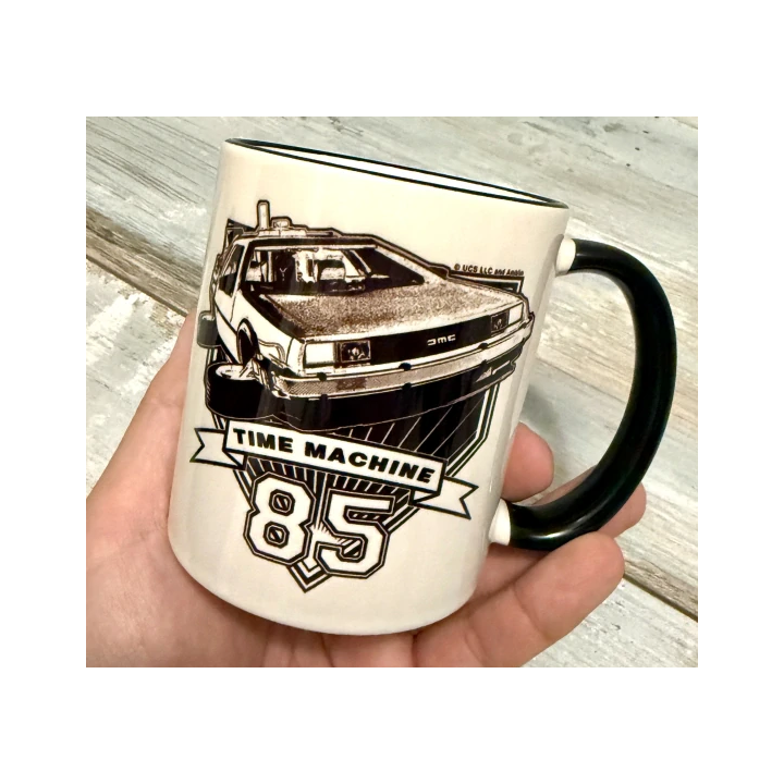 Keramický hrnek s vlastním potiskem 330ml s barevným lemem a ouškem - HRRRnek.cz