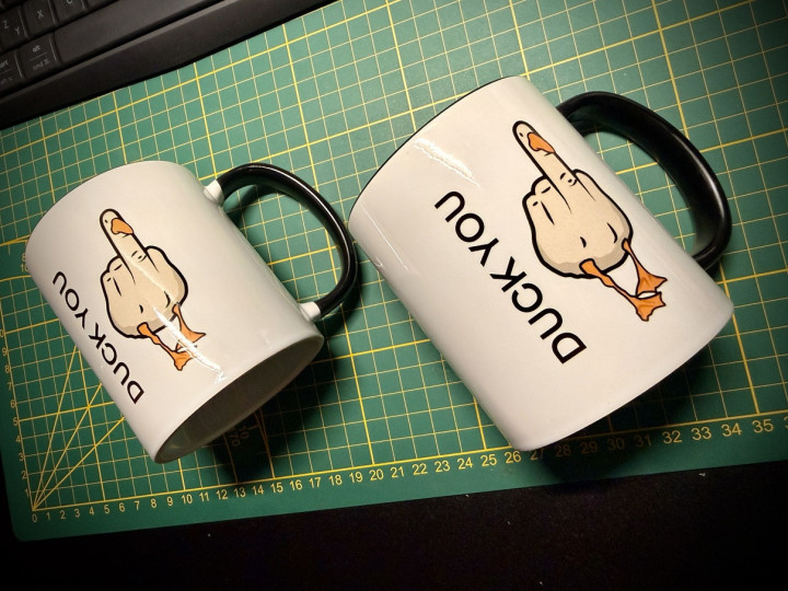 Keramický hrnek - Duck you - HRRRnek.cz