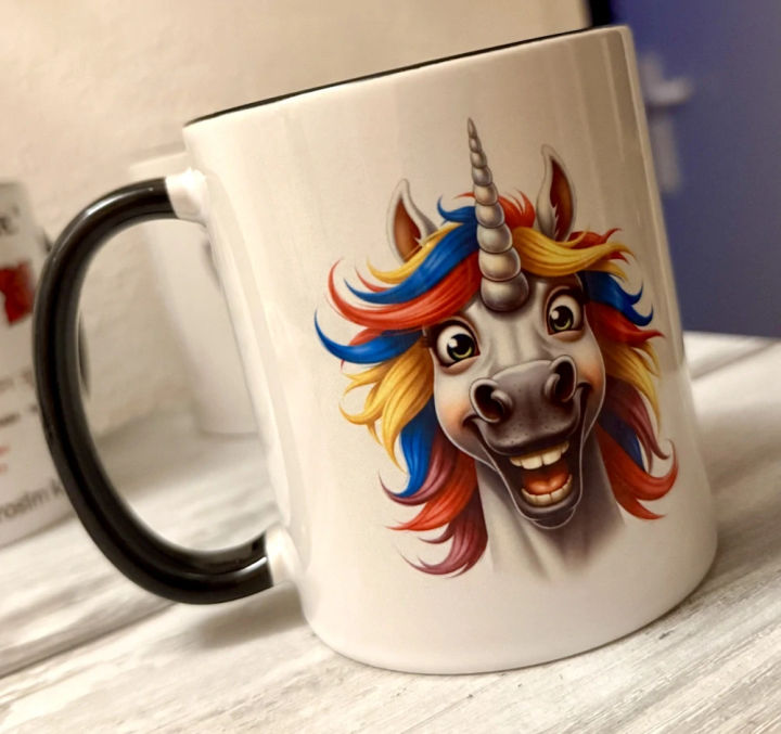 Keramický hrnek - Úžasný jednorožec (hlava) - HRRRnek.cz