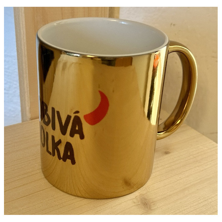 Keramický hrnek - Zlatá zlobivá holka - HRRRnek.cz