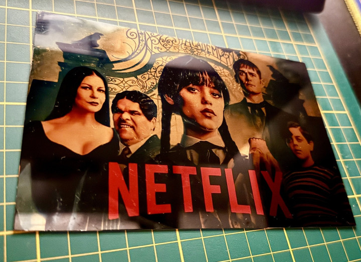 Fotografie plechová - zlatá zdrcadlová (A6)