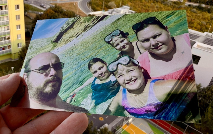 Fotografie plechová - stříbrná zdrcadlová (A6)