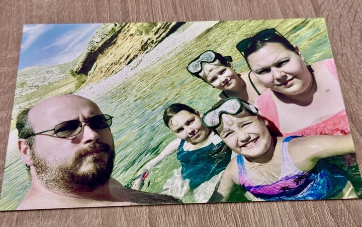 Fotografie plechová - stříbrná zdrcadlová (A6)