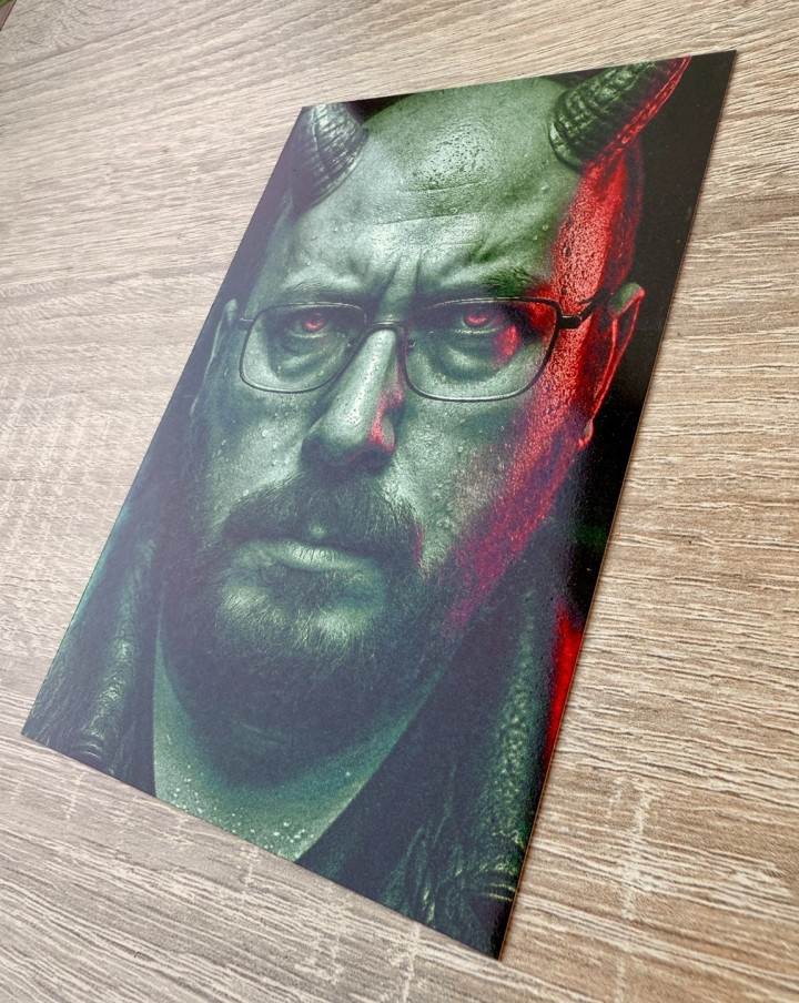 Fotografie plechová - stříbrná metalíza (A6)