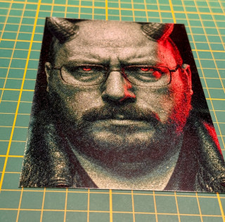 Fotografie plechová - stříbrná metalíza (A6)