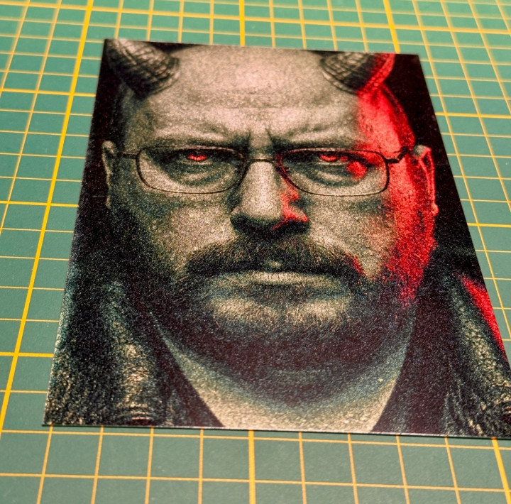 Fotografie plechová - stříbrná metalíza (A6)