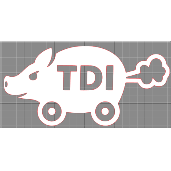 Turbo Diesel Pašík: Ikonická Samolepka Diesel Prase - (černá)