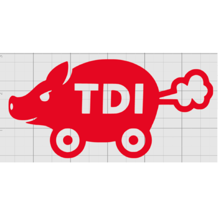 Turbo Diesel Pašík: Ikonická Samolepka Diesel Prase - (černá)