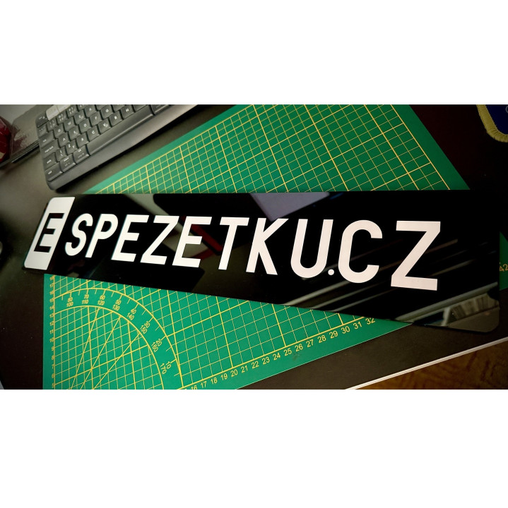 SPZ / RZ na přání | Vlastní text a barvy - Black Edition