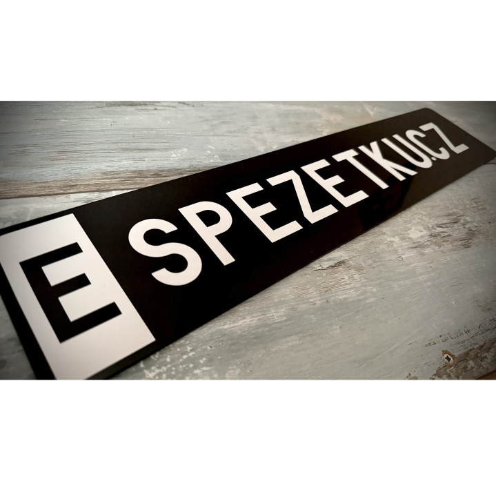 SPZ / RZ na přání | Vlastní text a barvy - Black Edition