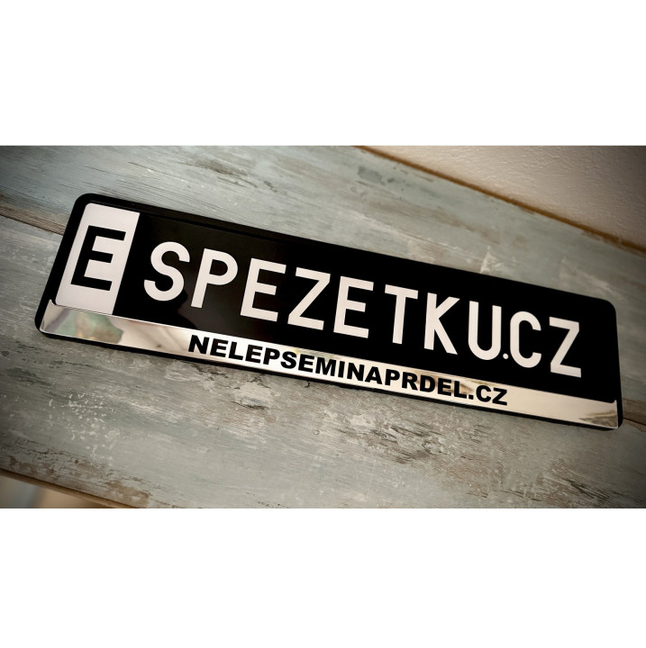 SPZ / RZ na přání | Vlastní text a barvy - Black Edition