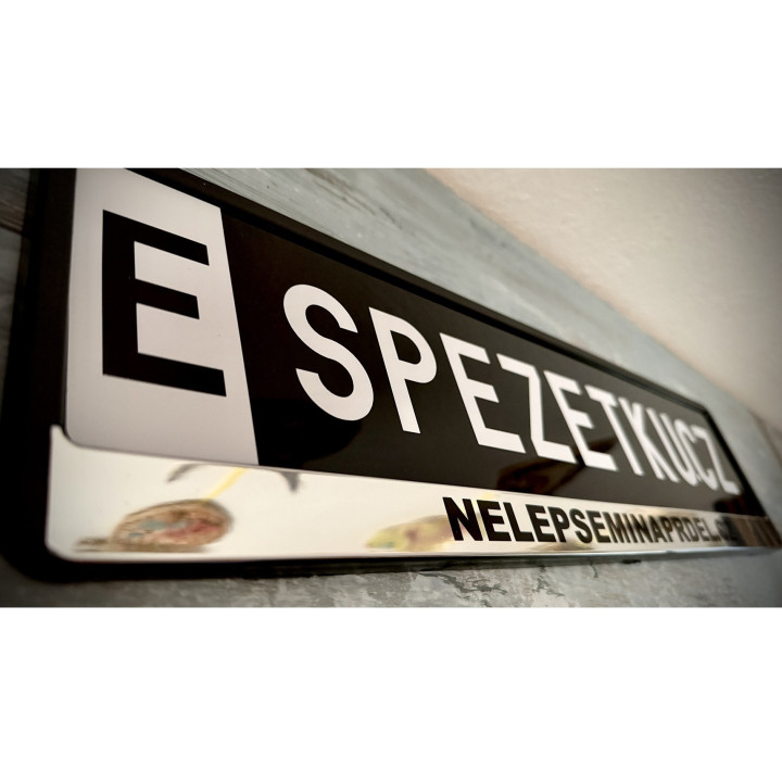 SPZ / RZ na přání | Vlastní text a barvy - Black Edition