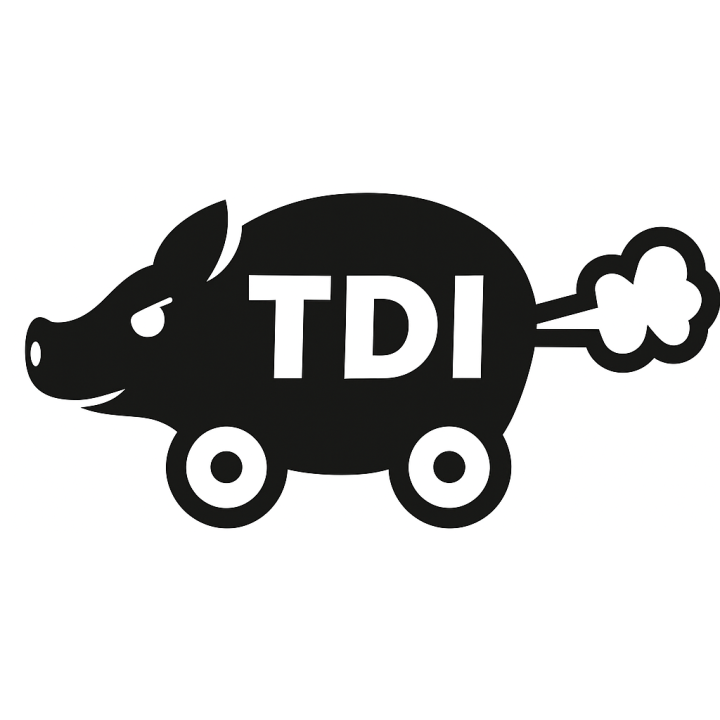 Turbo Diesel Pašík: Ikonická Samolepka Diesel Prase - (bílá)