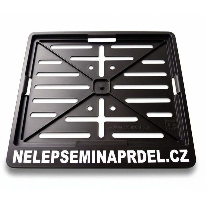 Moto podložka SPZ NELEPSEMINAPRDEL.CZ – Čtvercová edice pro motorky