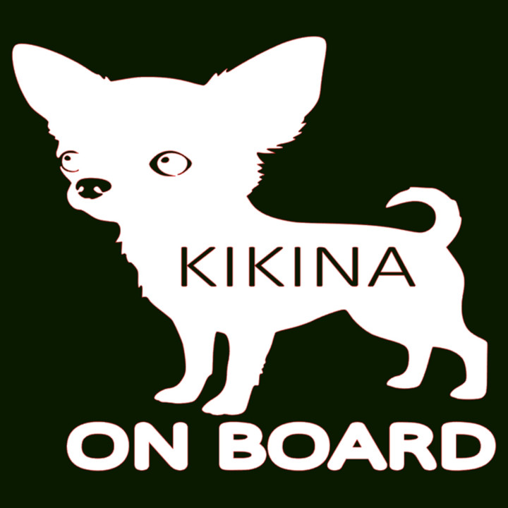 Samolepka ČIVAVA se jménem na přání – Pes na auto | potiskle.cz