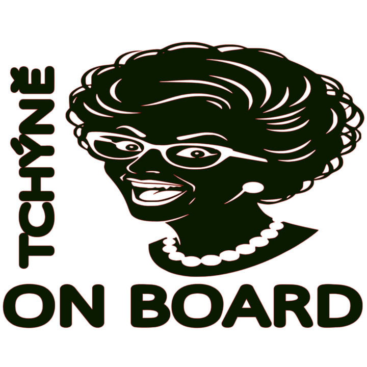 Samolepka TCHÝNĚ ON BOARD – Vtipná nálepka na auto | potiskle.cz