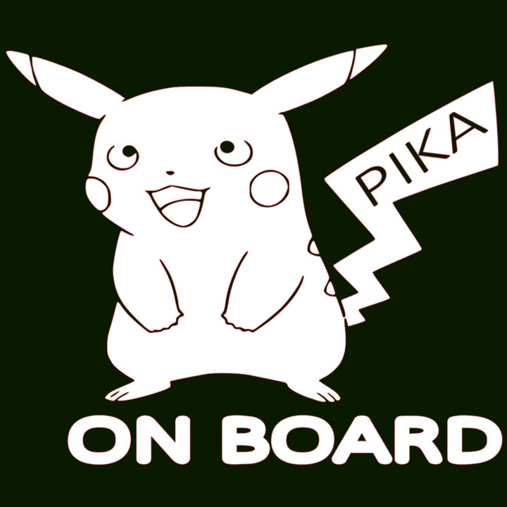 Samolepka PIKACHU ON BOARD – Pokémon na auto | potiskle.cz