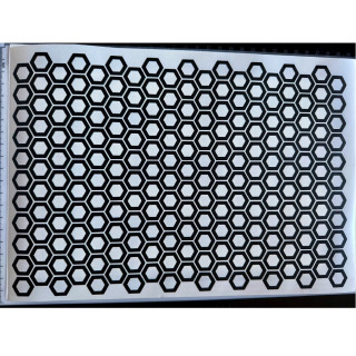 Samolepka Hexagon Arch Mesh 200x275mm – Mřížkový polep na auto i PC | potiskle.cz
