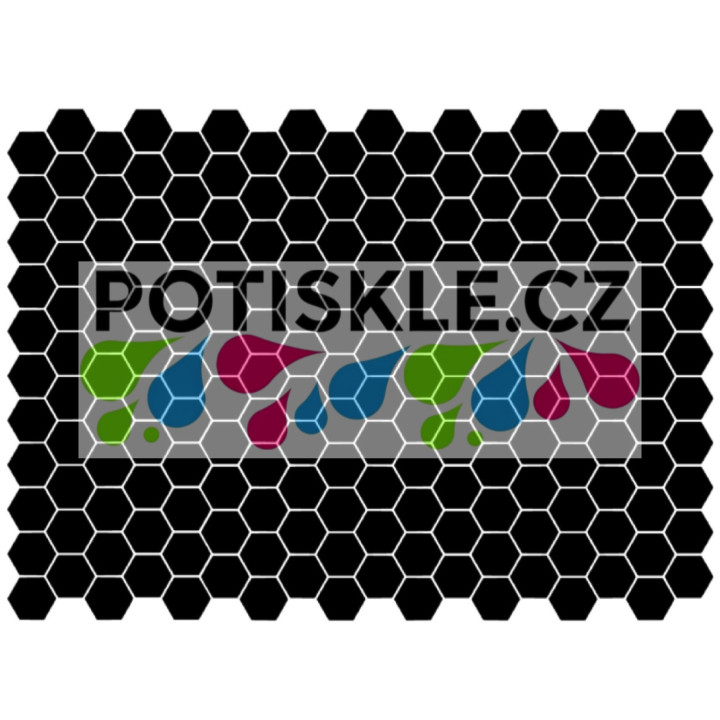 Samolepka Hexagon Arch 200x275mm – Tuning pro auto i notebook | potiskle.cz