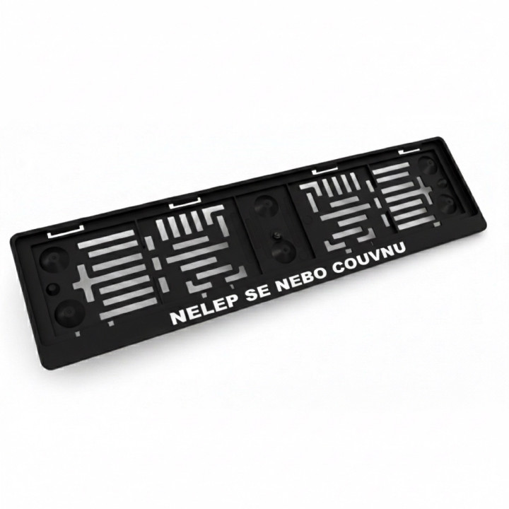 Podložka SPZ NELEP SE NEBO COUVNU – Ostřejší edice pro lepiče