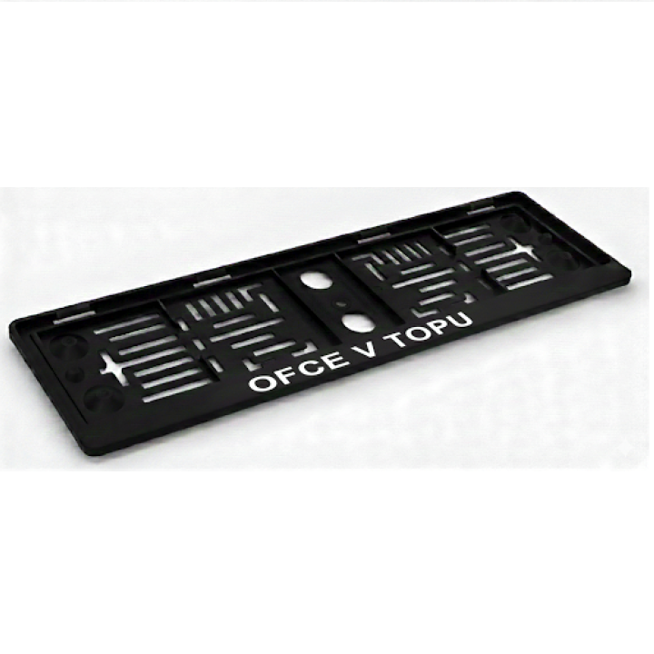 Podložka pod SPZ / registrační značku s vlastním textem nebo WWW odkazem - Standard