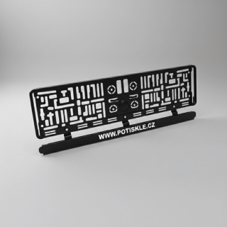 Podložka pod SPZ / registrační značku s vlastním textem nebo WWW odkazem - Premium