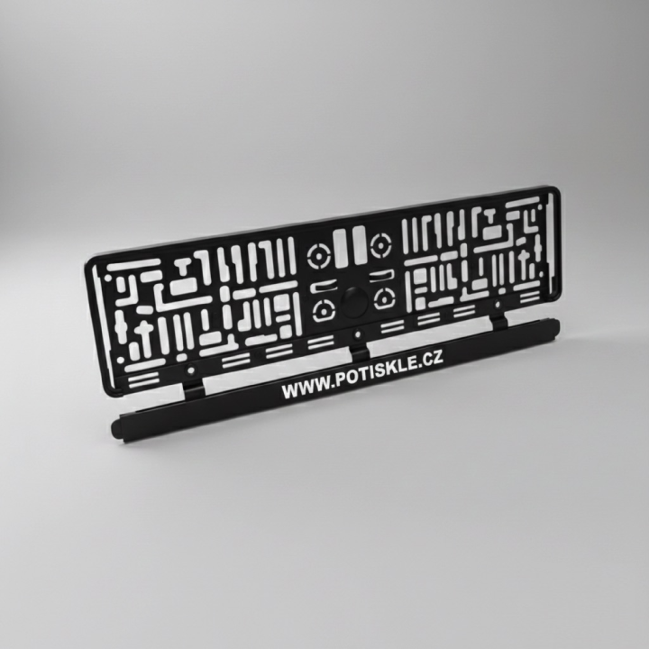 Podložka pod SPZ / registrační značku s vlastním textem nebo WWW odkazem - Premium