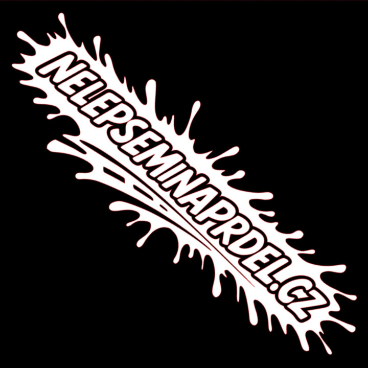 Samolepka NELEPSEMINAPRDEL.CZ 15x5 cm – Pro ty, co neumí držet odstup